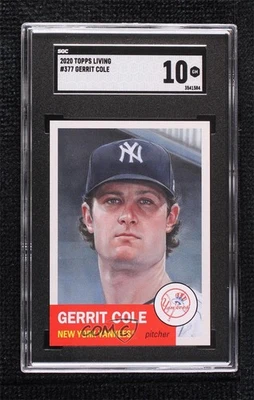 2021 Topps Living Set Online Exclusive /3019 Gerrit Cole Jared Kelley SGC 10 GEM - Image 1 of 2