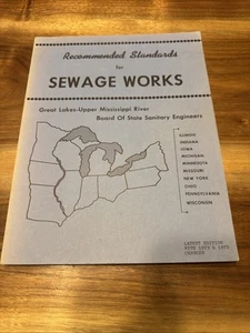 Empfohlene Standards für Abwasserarbeiten Buch 1973 Great Lakes Mississippi River - Bild 1 von 5