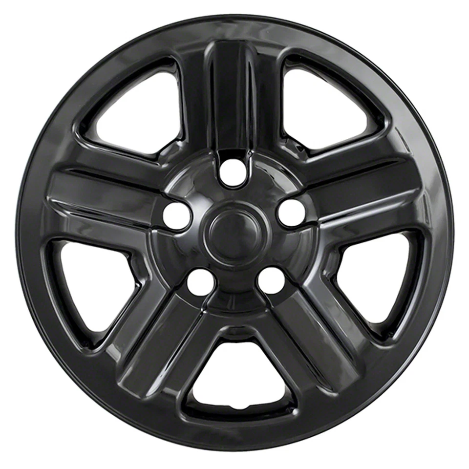 New Set of 4 16” Gloss Black Wheel Skins for 2007-2014 Jeep Wrangler Steel Wheel - Image 1 of 1