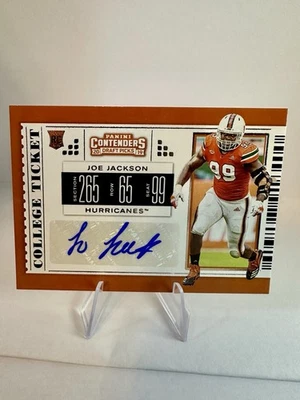 2019 Panini Contenders Draft Picks - College Ticket Joe Jackson #238 (AU, RC) - Image 1 of 2