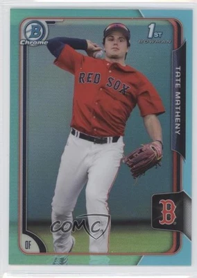 2015 Bowman Draft Chrome Sky Blue Refractor Tate Matheny #89 - Image 1 of 2