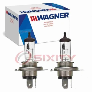 2 pc Wagner High & Low Beam Headlight Bulbs for 1995-2010 Pontiac Firefly G3 zd - Picture 1 of 5