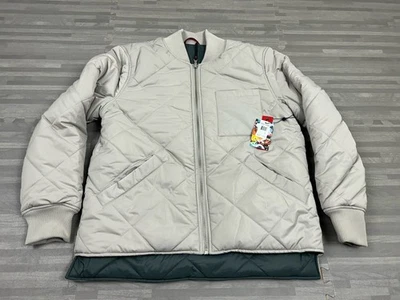 Robert Graham Reversible Diamond Quilted Puffer Jacket Mens L Stone Gray $278 - Image 1 of 4