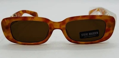 Женские солнцезащитные очки Steve Madden Felicia оранжевая черепаховая прямоугольная оправа новые с ценниками - Изображение 1 из 4