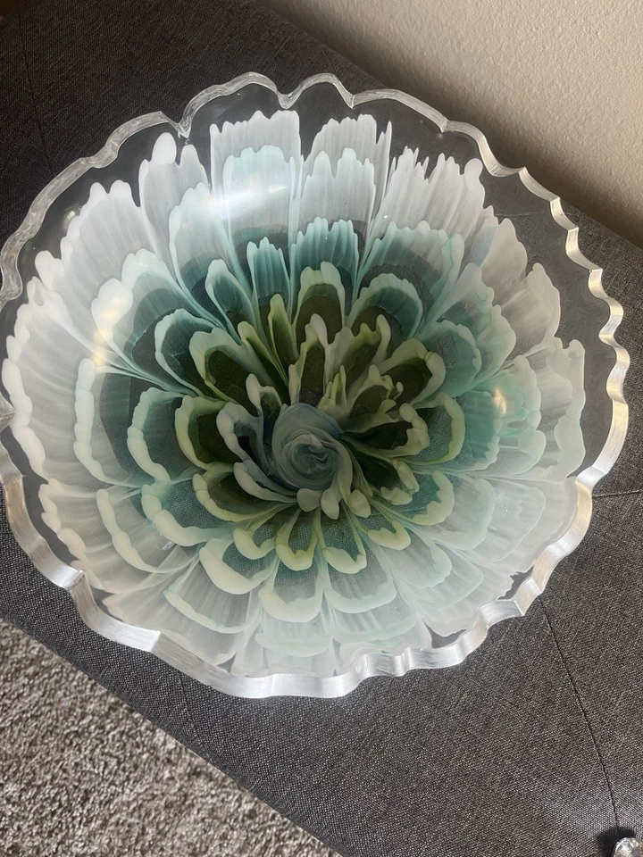 Cuenco de flor 3D de resina artesanal Foto 1 de 1