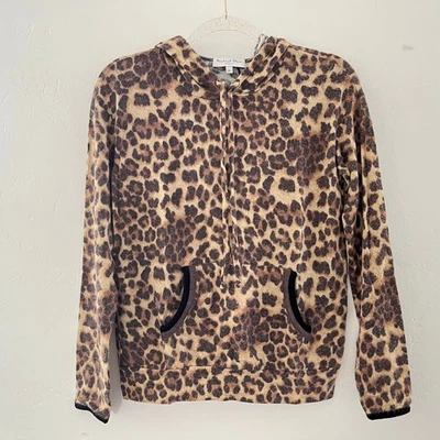 Sudadera con Capucha Michael Stars Cody Eden Leopardo Para Mujer XS Estampado Animal Tostado Nueva con Etiquetas Foto 1 de 4