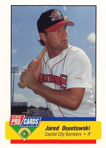Jared Osentowski 1994 Fleer ProCards 1757 Capital City Bombers Baseball Card - Picture 1 of 2