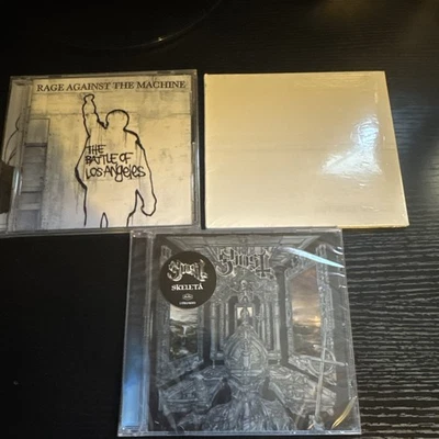 *MINT SEALED* 3 Cd LOT Rage Against The Machine, Ghost, And Foo Fighters CD lot Foto 1 de 3