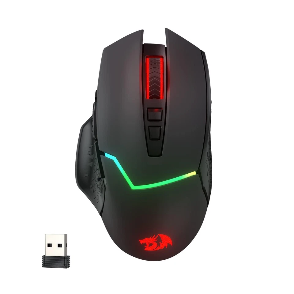 Wireless Gaming Mouse 8000 DPI, Rapid Fire Key, 8 Macro Buttons, Ergonomic De... - Image 1 of 4