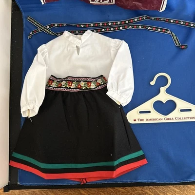 NUEVA Falda y Blusa American Girl Pleasant Company Kirsten Winter Story, Cintas Foto 1 de 4