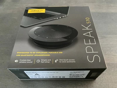 Jabra Speaker 510 PHS002W Portable USB Conference Speakerphone w/ Pouch Bag New - Image 1 of 4