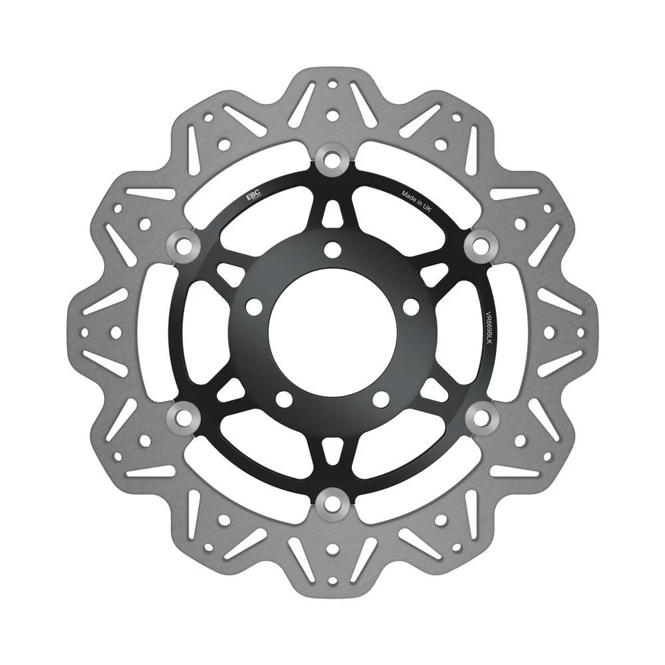 EBC Float Vee Rotor Delantero Negro Buje Delantero Derecho para Triumph Sprint ST 1050 2005-10 Foto 1 de 1