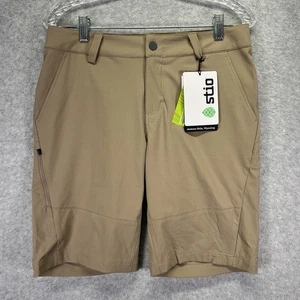 Stio Whiparound Shorts Mens 30 Beige Chino Performance Stretch Hiking Outdoors - Picture 1 of 9