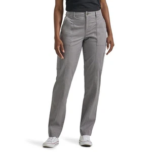 Lee Women's Ultra Lux Comfort with Flex-to-Go Utility Pant HD Lee Grey New NWT - Picture 1 of 6