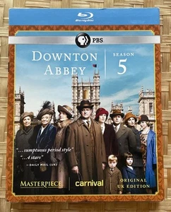 Downton Abbey: Season 5 (Masterpiece) NEW 3 Blu-ray Disc Set SEALED - Imagen 1 de 3