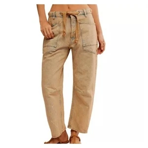Pantalones de mezclilla Free People Moxie bajos colgados azules en vaquero - talla 28 - Imagen 1 de 10