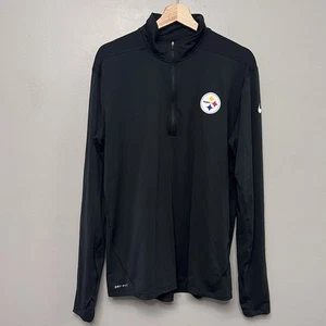 Nike NFL Steelers Hombres Dri Fit 1/2 Cremallera Camisa Manga Larga con Agujero para Pulgar Grande - Imagen 1 de 8