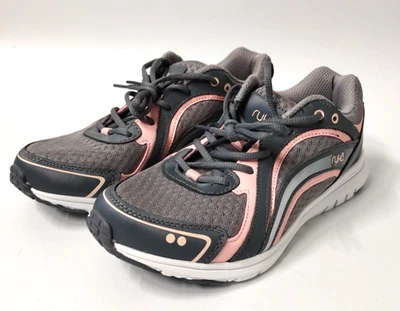 Zapatos para correr Ryka gris y rosa para mujer talla. Espuma de memoria mediana 7,5 Foto 1 de 4