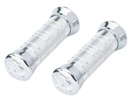 CUSTOM CRUISER Bike Handlebar Grips 16a Chrome Eagle LOW RIDER CRUISER  - Image 1 of 1