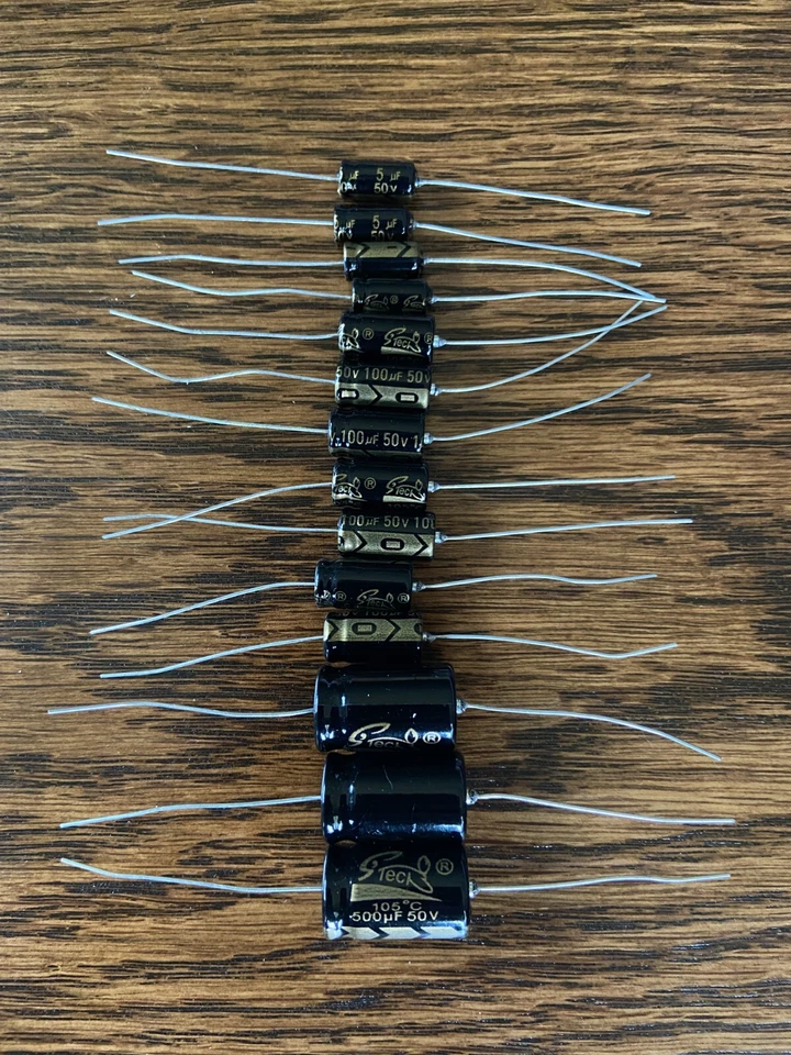 Bose 901 Series II Equalizer RECAP KIT New Axial Capacitors w/ Instructions - image 1 of 1