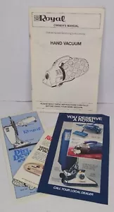 Aspiradora de mano Royal Dirt Devil original de colección "Manual del propietario" envío gratuito - Imagen 1 de 8