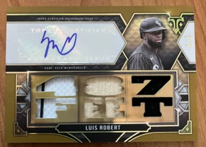 CHICAGO WHITE SOX: 2022 Topps Triple Threads Luis Robert Auto Relic Gold #3/9! - Imagen 1 de 1