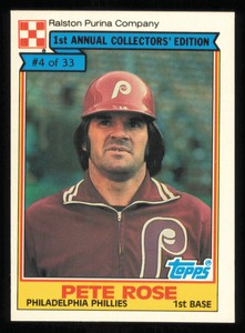 1984 Topps Cereal Series #4 Pete Rose Baseball Card - Near Mint or Better
