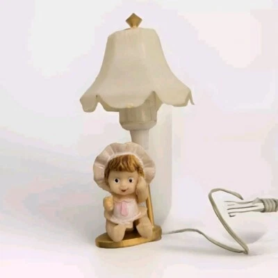 1:12 Scale Dollhouse Miniature Baby Doll Nursery Childs Girls Lighted Table Lamp - Image 1 of 4