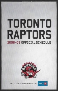 ¡Horario de baloncesto de la NBA 2008-09 Toronto Raptors!!! Muchos patrocinadores - Imagen 1 de 1