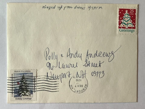 RARE ERROR US COVER WILDLIFE CINDERELLA STAMP CANCELLED INSTEAD OF 25C POSTAGE Cover