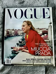Vogue Magazine March 2024 Risk Is Something I Kind Of Like Miuccia Prada - Picture 1 of 2