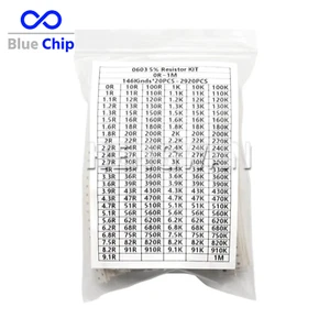 2920pcs 0603 0805 1206 5% SMD Chip Resistor Kit 146 Values 0 - 1M ohm Resistance - Picture 1 of 4