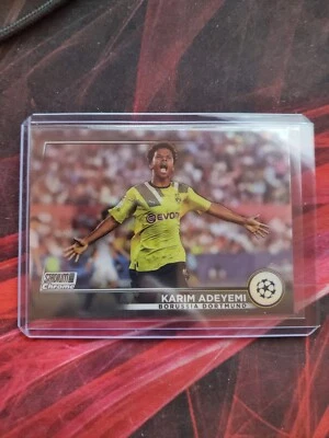 2022-23 Topps Stadium Club Chrome KARIM ADEYEMI - Refractor - Borussia Dortmund - Image 1 of 4