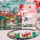 Elektrische Weihnachten Spielzeug Zug Light Railway Kinder Track Set G4Z2