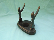 Antique Ebonized Wood Teabowl / Cup & Saucer Display Stand #4