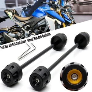 Front Rear Wheel Fork Slider Protector For SUZUKI GSX-S 750 GSXS750 2015-2022 - Picture 1 of 6