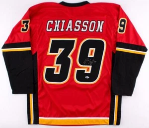 Alex Chiasson Signed Calgary Flames Jersey (Beckett) Current Oilers Right Wimger - Picture 1 of 5