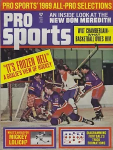 March 1969 Pro Sports Gordie Howe Wilt Chamberlain Fran Tarkenton Lou Brock HOF - Picture 1 of 8