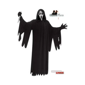 Ghost Face 25th Anniversary Deluxe Adult Scream Costume Fancy Dress + Mask - Picture 1 of 1