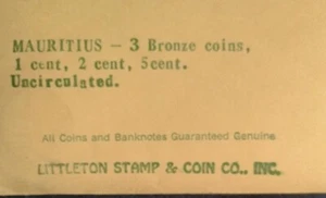 Mauritius-3 bronze coins 1969-1972 - Picture 1 of 3