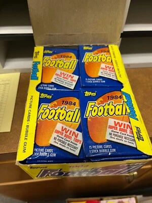 1984 TOPPS FOOTBALL, UNOPENED PACK OF 15 CARDS (PLUS THE GUM!), ELWAY OR MARINO? - Image 1 of 4