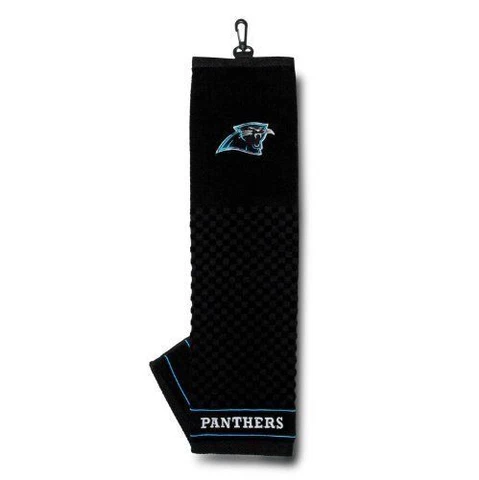 Carolina Panthers Golf Bag Embroidered Towel  - Tri-Fold 16" x 25" Course Club Cover