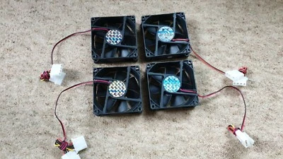 Bok 80mm Case Fan BDM8025S Molex 4-pin Cooling (4) - Image 1 of 2