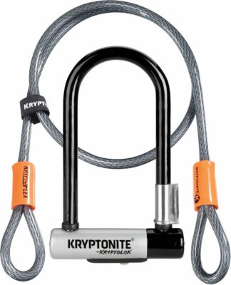 Kryptonite KryptoLok Standard U Lock with Kryptoflex Cable SOLD SECURE GOLD - Image 1 of 4