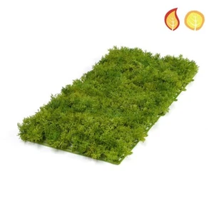 Green Artificial Reindeer Moss Mat 50 x 25cm/20 x 10 Inches Fire & UV Treated - Picture 1 of 1