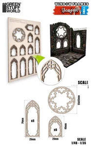 GSW 1/48 -1/35 Small Demonic Miniature Window Frame (sheet size: 150x225 mm) - Bild 1 von 1