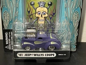 1/64 Muscle Machines BLVD Blaster Purple 41 Jeep Willys Coupe BB03-10 - Picture 1 of 2