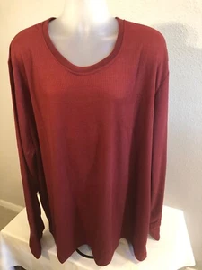Airwalk Sporty Red Waffle Weave Thermal L/S Crew Neck Size 5XL - Picture 1 of 2