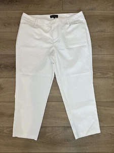 Eloquii Pants Ivory White Kady Fit  trousers size 16S short - Picture 1 of 7
