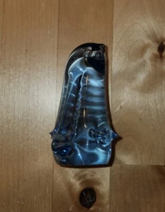 Vintage 70s Swedish Blue Glass Bird Penguin Figurine Paperweight - Used - Picture 1 of 4